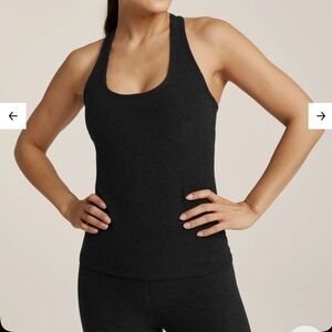 Beyond Yoga Spacedye Step Up Racerback Tank In Darkest Night